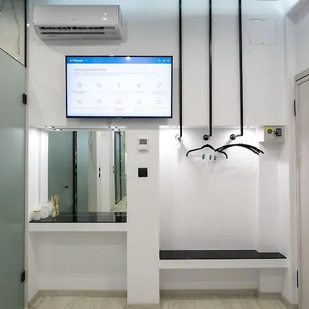 Center Marble 40sqm Gas Heating 2smarttv Optical Fiber - Secured24h Private Entrance Daire Selanik